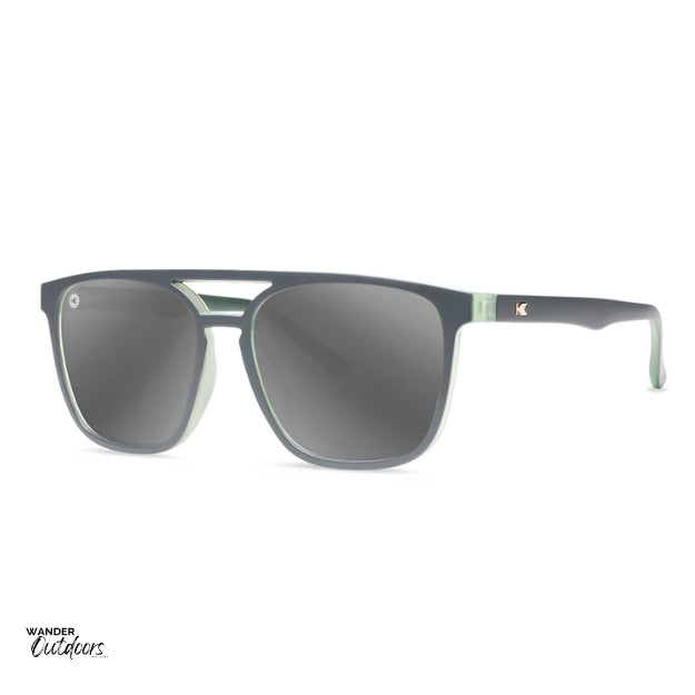 affordable polarised unisex knockaround brightsides sunglasses in liberty frames side arm view