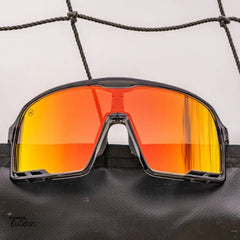 Knockaround Campeones Wraparound Sunglasses Magma Close Up