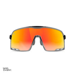 Knockaround Campeones Wraparound Sunglasses Magma Front View
