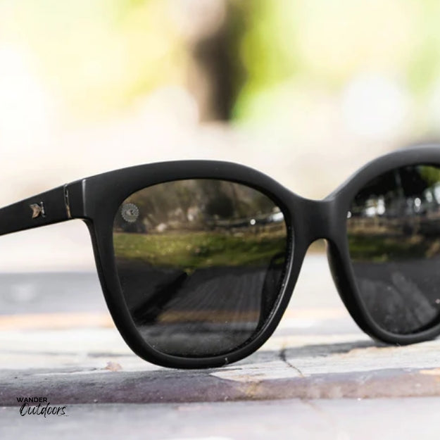 Quality Knockaround Deja View Sunglasses Black on Black close up