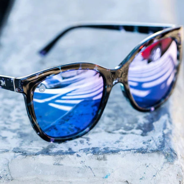Affordable Knockaround Deja View Sunglasses Indigo Ink Close Up