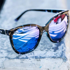 Affordable Knockaround Deja View Sunglasses Indigo Ink Close Up