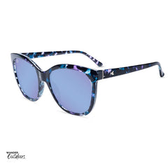 Affordable Knockaround Deja View Sunglasses Indigo Ink Side Arm Inside View