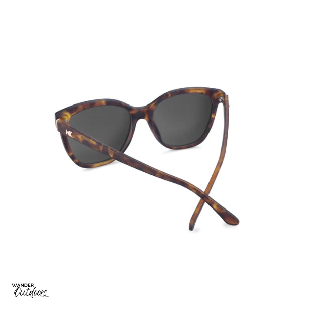 Quality Knockaround Deja View Sunglasses Matte Tortoise Shell Rose Gold rear frame view