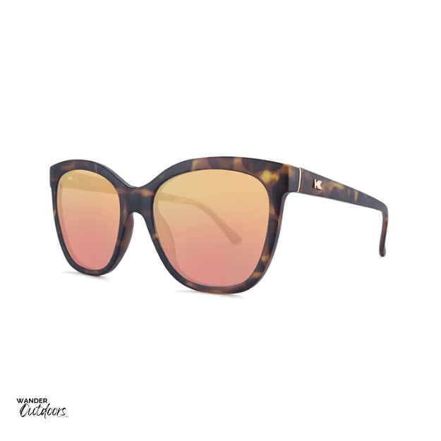 Quality Knockaround Deja View Sunglasses Matte Tortoise Shell Rose Gold side view