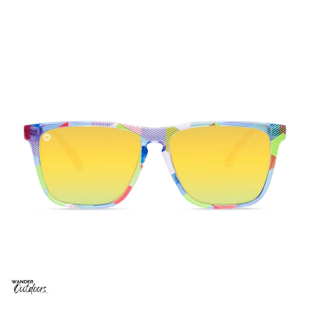 Unisex affordable Knockaround Fast Lanes Sport Sunglasses apex front on view