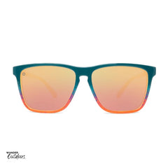 Unisex affordable Knockaround Fast Lanes Sport Sunglasses desert front on view