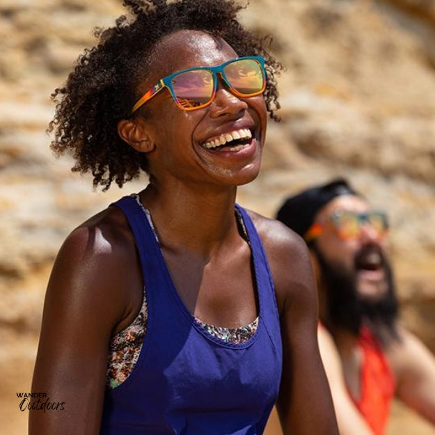 Unisex affordable Knockaround Fast Lanes Sport Sunglasses desert female beach runner