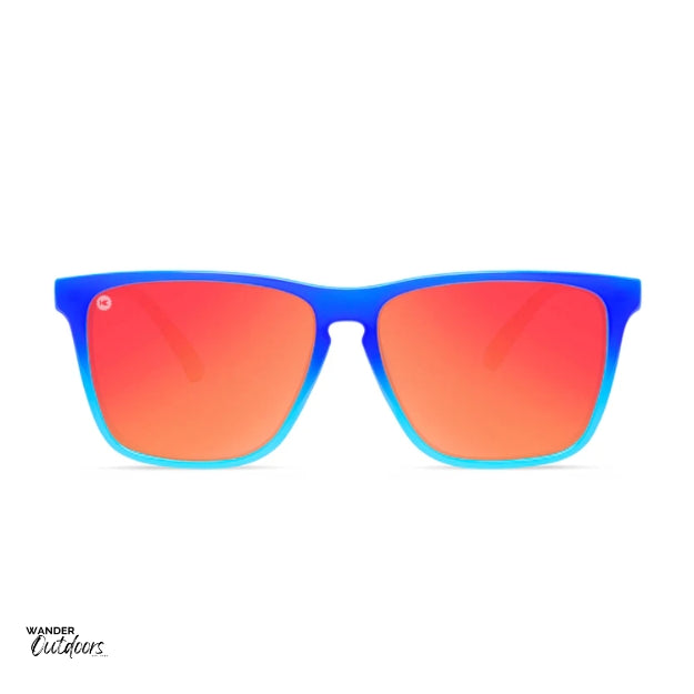 Unisex affordable Knockaround Fast Lanes Sport Sunglasses funkwave front on view
