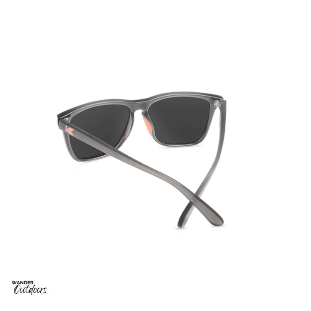 Unisex affordable Knockaround Fast Lanes Sport Sunglasses jelly grey peach rear frame view