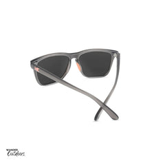 Unisex affordable Knockaround Fast Lanes Sport Sunglasses jelly grey peach rear frame view