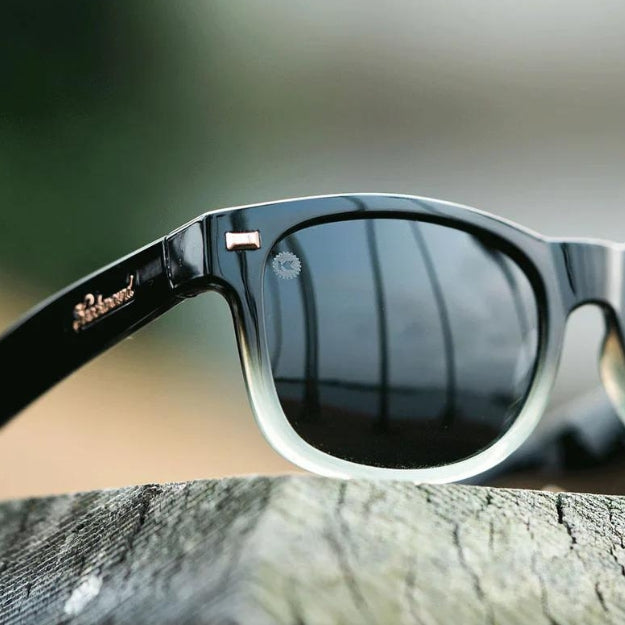 Knockaround Fort Knocks Sunglasses Black Mist Close Up