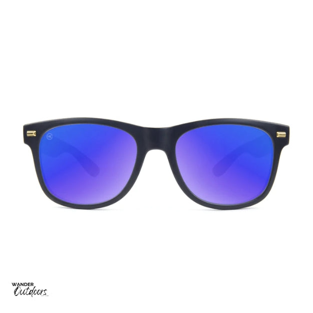 Knockaround Fort Knocks Sunglasses Matte Black Moonshine Front On View