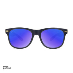 Knockaround Fort Knocks Sunglasses Matte Black Moonshine Front On View