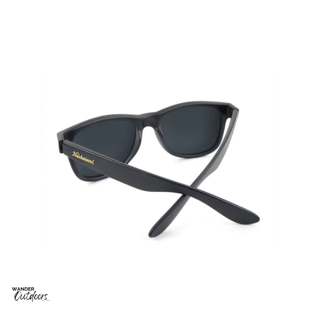 Knockaround Fort Knocks Sunglasses Matte Black Moonshine Rear Frame View