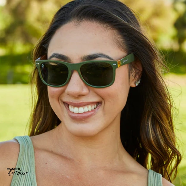 Knockaround Fort Knocks Sunglasses Coyote Calls Female at Park