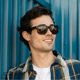 Knockaround Fort Knocks Sunglasses Glossy Tortoise Shell Amber Male Outside