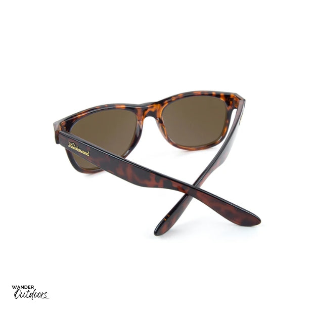 Knockaround Fort Knocks Sunglasses Glossy Tortoise Shell Amber Rear Frame View