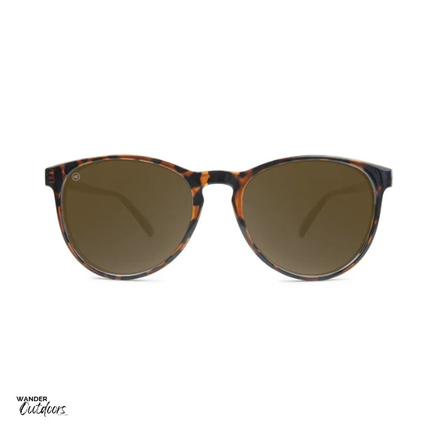 Knockaround Mai Tais Sunglasses Glossy Tortoise Shell Amber Front View