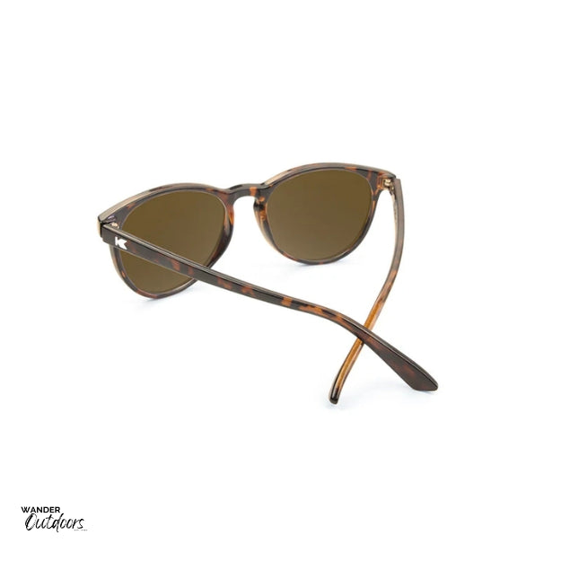Knockaround Mai Tais Sunglasses Glossy Tortoise Shell Amber Rear Frame View