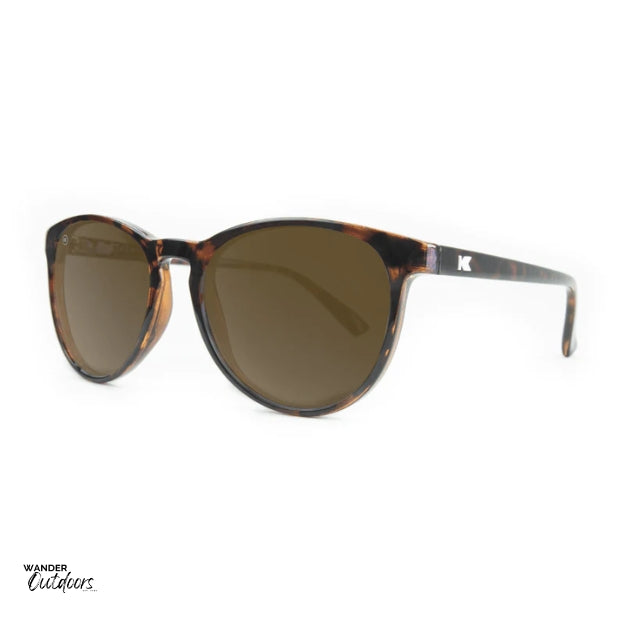 Knockaround Mai Tais Sunglasses Glossy Tortoise Shell Amber Side View