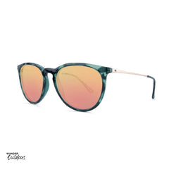 Knockaround Mary Janes Sunglasses Glossy Slate Tortoise Shell Side View