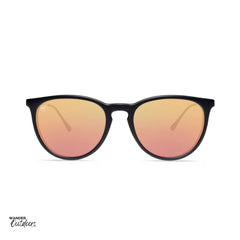 Knockaround Mary Janes Sunglasses Black Rose Gold Unisex Front View
