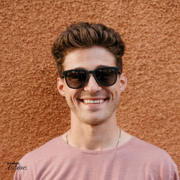 Knockaround Paso Robles Sunglasses Black on Black Male Out