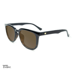 Knockaround Paso Robles Sunglasses Glossy Black Tortoise Shell Fade Flyover