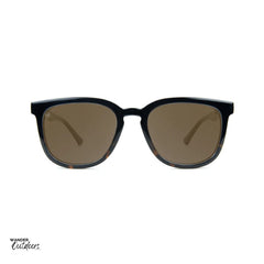 Knockaround Paso Robles Sunglasses Glossy Black Tortoise Shell Fade Front View