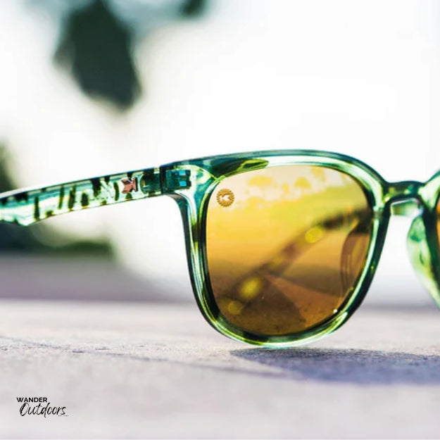 Knockaround Paso Robles Sunglasses Slate Tortoise Shell Close Up