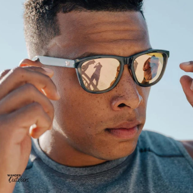 Knockaround Premiums Sport Sunglasses Jelly Grey Peach Guy Training