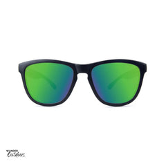 Knockaround Premiums Sunglasses Black Green Moonshine Frontn View