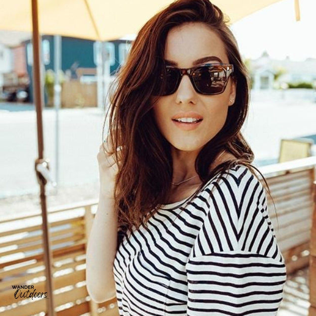 Unisex Knockaround Seventy Nines Sunglasses Glossy Tortoise Shell at Cafe