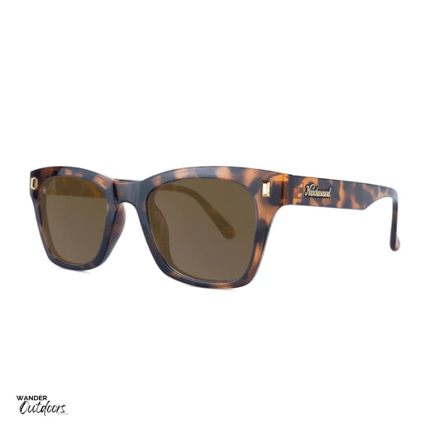 Unisex Knockaround Seventy Nines Sunglasses Glossy Tortoise Shell Side View