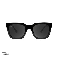 Affordable Unisex Knockaround Songbirds Sunglasses Piano Black Front View