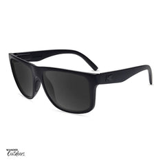 Affordable Unisex Knockaround Torrey Pines Sport Sunglasses Black on Black Flyover