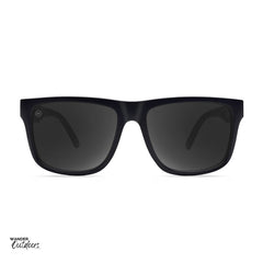 Affordable Unisex Knockaround Torrey Pines Sport Sunglasses Black on Black Front View