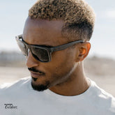 Affordable Unisex Knockaround Torrey Pines Sunglasses Shadow Catcher on the Beach