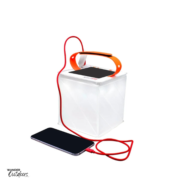 LuminAID PackLite Titan 2-in-1 Power Lantern charging smart phone