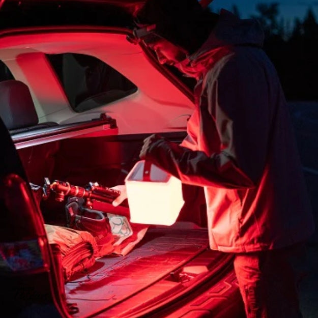 LuminAID PackLite Titan 2-in-1 Power Lantern Red Light Mode