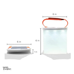 LuminAID PackLite Titan 2-in-1 Power Lantern Inflated specifications and folded specifications