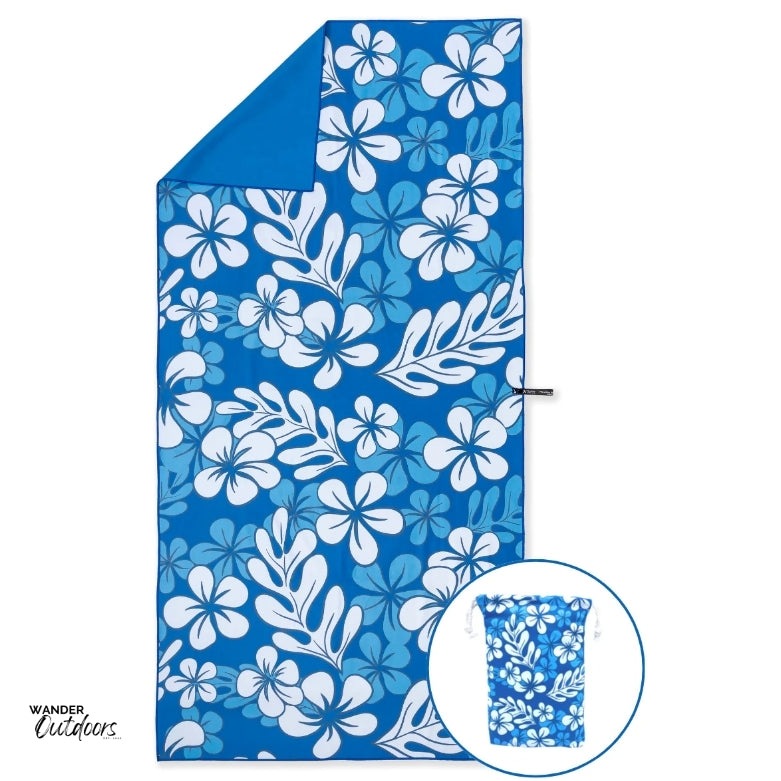 Newlyfe Sand Free Microfibre Beach Towel Aloha Pattern