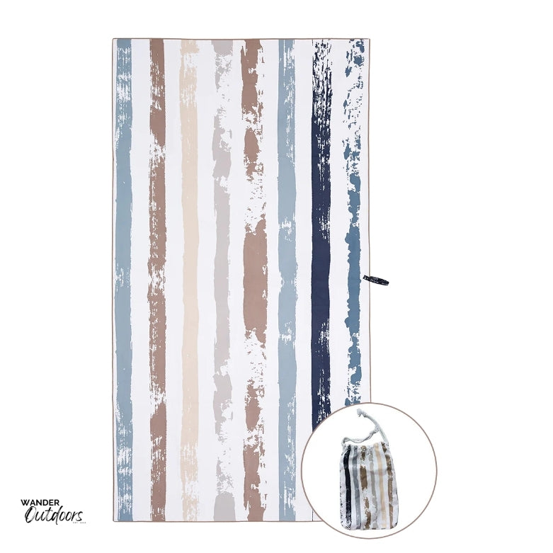 Newlyfe Beach Towel & Pouch Whitehaven Pattern