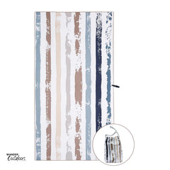 Newlyfe Beach Towel & Pouch Whitehaven Pattern