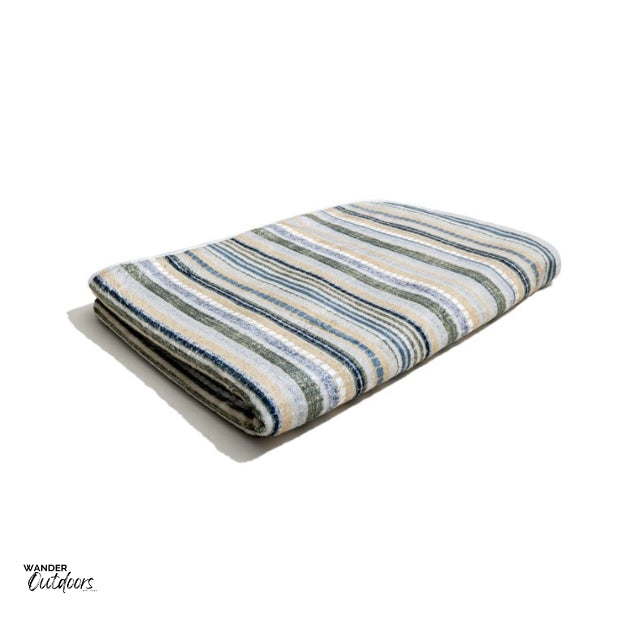 Newlyfe Wearable Fleece Blanket Green Folded
