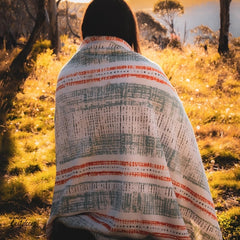Newlyfe Wearable Fleece Blanket Orange Camping