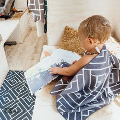 Newlyfe Mini Multi-Function Waffle Weave Towel Slate Baby Towel