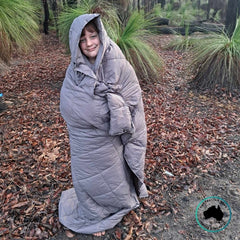 Newlyfe Puffy Camping Blanket Water Repellent Lightweight Outdoor Throw