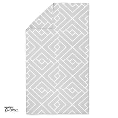 Newlyfe Waffle Weave Bath Towel Flat Lay Grey